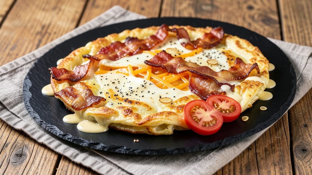 Bacon Egg and Cheese Omelette Recipe: Crispy Edges and Fluffy Curls in 10 Minutes