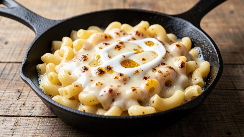 8x8 Macaroni and Cheese Recipe: Baked to Bubble-Top Bliss