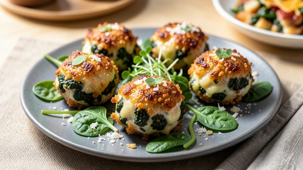 Baked Spinach Cheese Balls Recipe: Golden Crust and Melty Cheese Magic