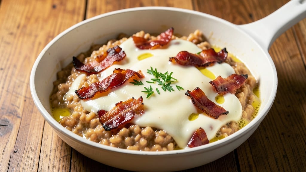 Bacon Cheese Grits Recipe: Smoky Bacon Crunch Over Creamy Cheese Clouds