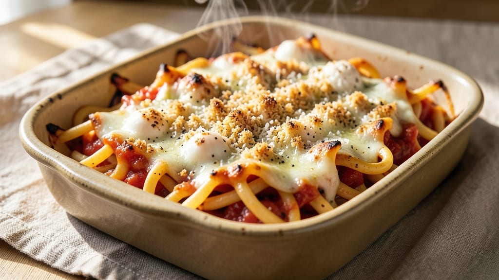 Baked Rotini and Cheese Recipe: Crispy Top, Gooey Pulls Every Bite