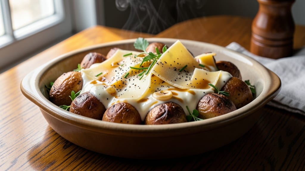 Alpine Cheese Potato Dish Recipe: Melty Gruyère and Crispy Potato Layers