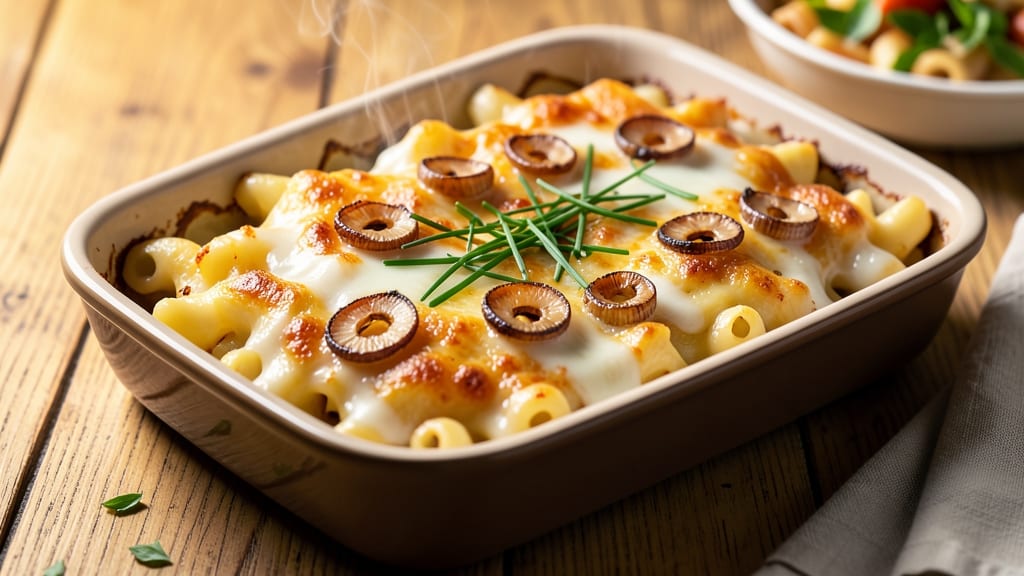 Baked Garlic Mac and Cheese Recipe: Double-Baked Crispy Top, Gooey Core