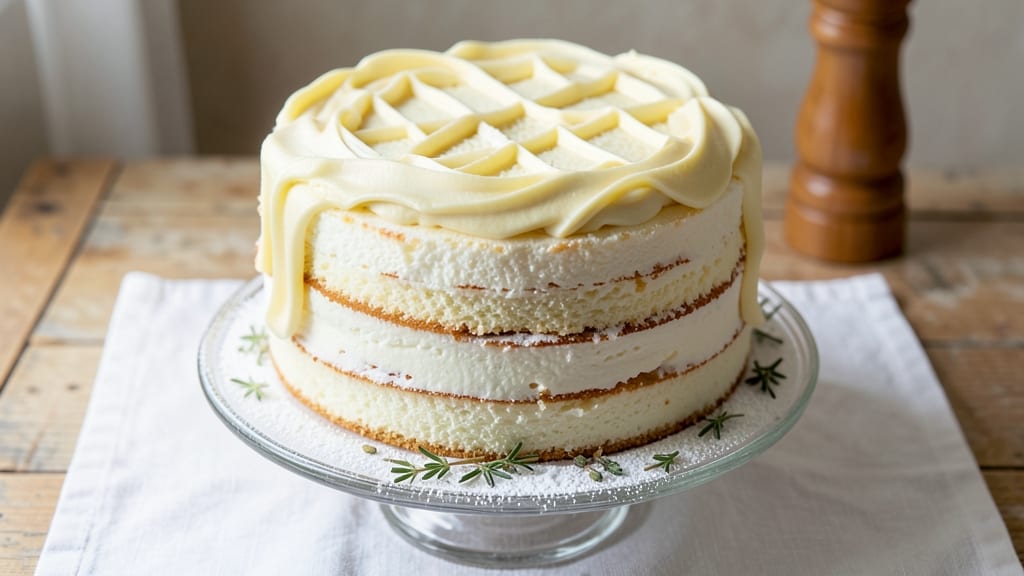 Angel Food Cake With Cream Cheese Frosting Recipe: Light, Airy Layers With Tangy Sweet Contrast