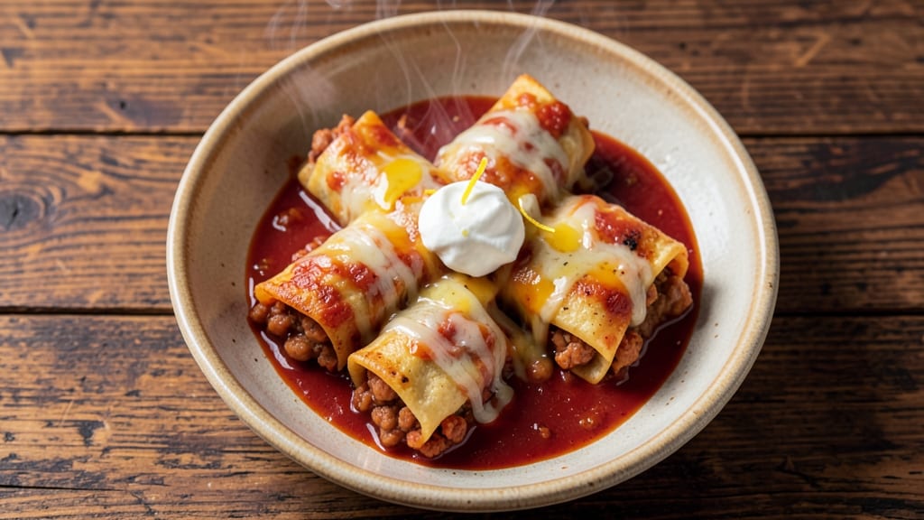 Amy's Cheese Enchiladas Recipe: Triple-Layered Crunch With Warm Cheese Rivers