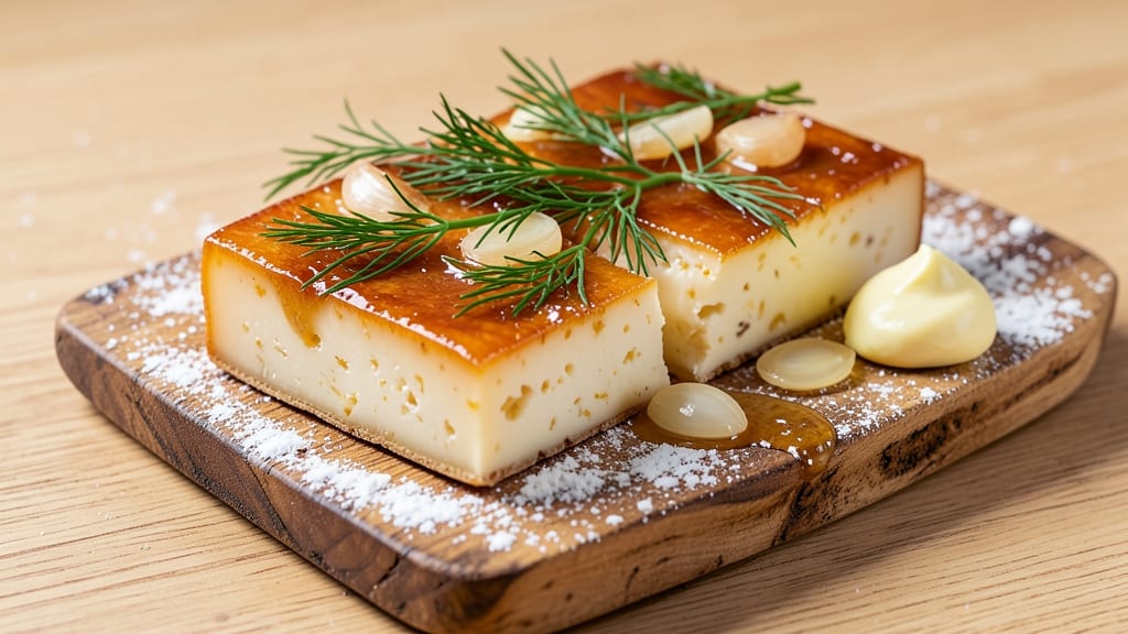 Armenian Cheese Recipe: Spiced Dill and Garlic Baked Delight