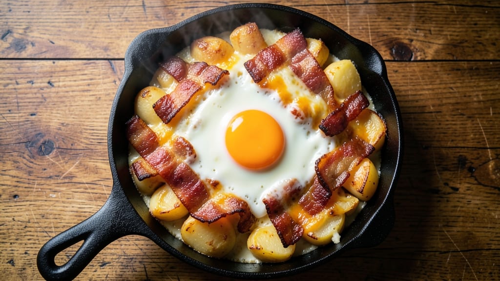 Bacon Egg Cheese Potato Casserole Recipe: Crispy Top, Melty Layers, One-Pan Magic