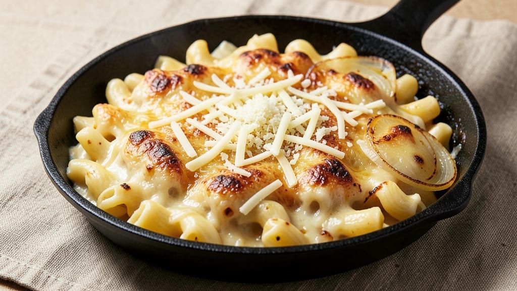 Baked Mac and Cheese Recipe with Parmesan: Crispy Top, Gooey Pull-Apart Magic