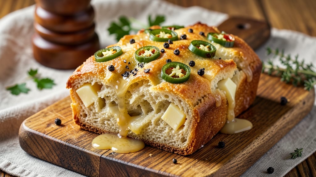 Amish Jalapeño Cheese Bread Recipe: Crispy Crust With Melty Cheese Streaks