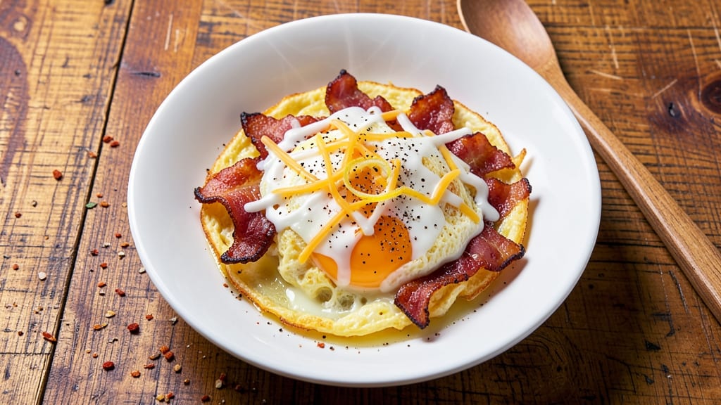 Bacon Egg Cheese Omelet Recipe: Crispy Edges and Melty Centers in Minutes