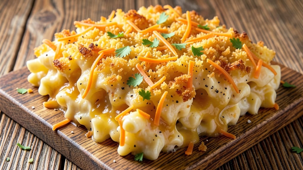 Baked Mac and Cheese Topping Recipe: Crispy Breadcrumb Crown With Gooey Pulls