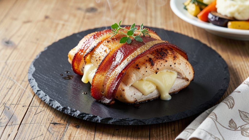 Bacon-Wrapped Cheese-Stuffed Chicken Breast Recipe: Crispy Bites With Melty Cheese Ooze