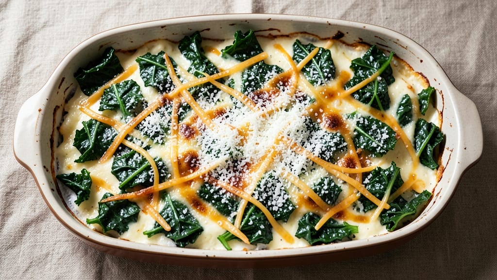 Amy's 3 Cheese and Kale Bake Recipe: Savory Baked Crunch With Nutrient-Packed Greens