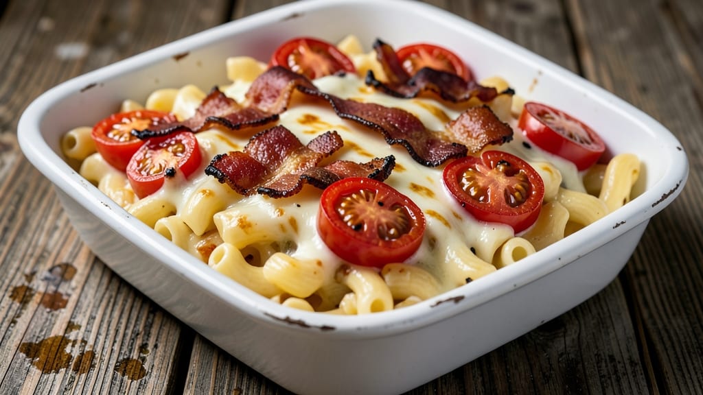 Bacon and Tomato Mac and Cheese Recipe: Smoky Salty Crunch Meets Sweet Tangy Sauce