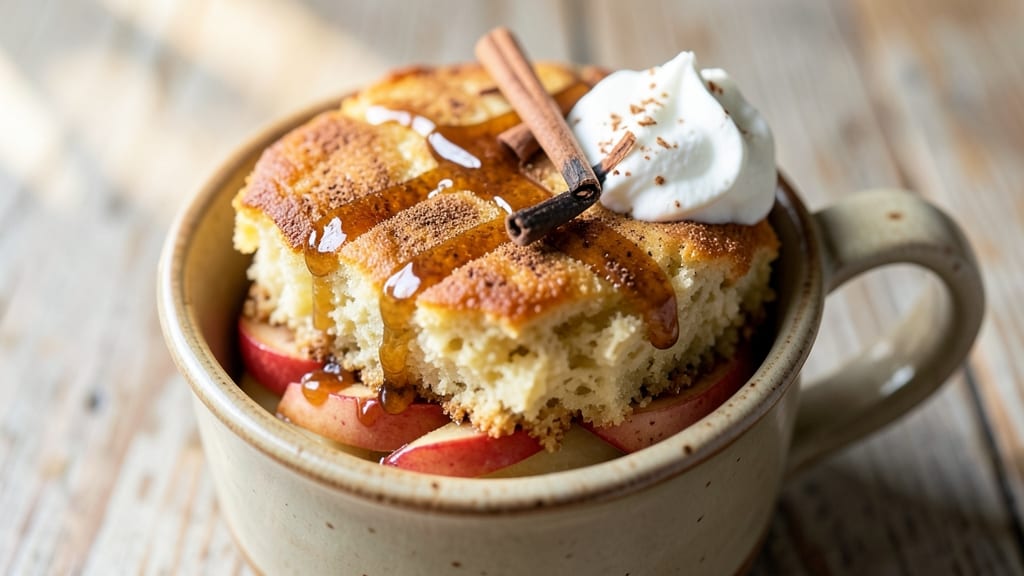 Apple Cinnamon Cottage Cheese Mug Cake Recipe: Microwave Magic in 5 Minutes