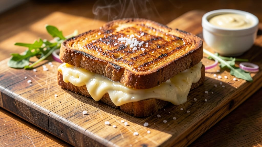 Alton Brown's Grilled Cheese Recipe: Crispy-Golden Edges and Melty Cheese Layers