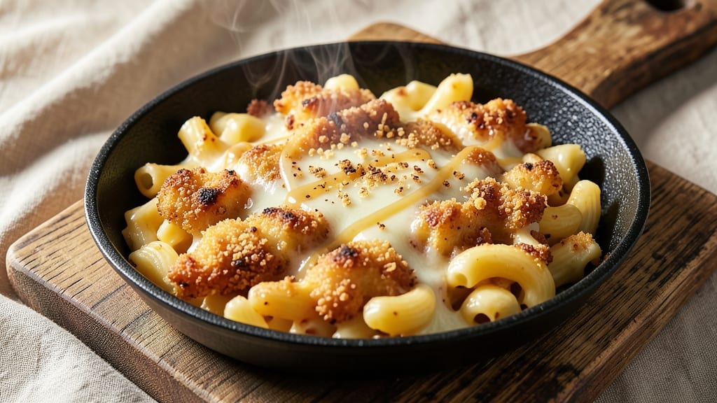 Baked Breaded Mac and Cheese Recipe: Crispy Crust, Gooey Pull-Apart Magic
