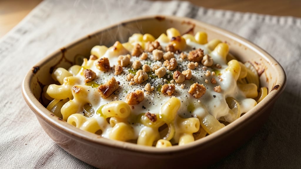 Baked Macaroni and Cheese Without Milk Recipe: Dairy-Free Creaminess With Toasted Breadcrumbs