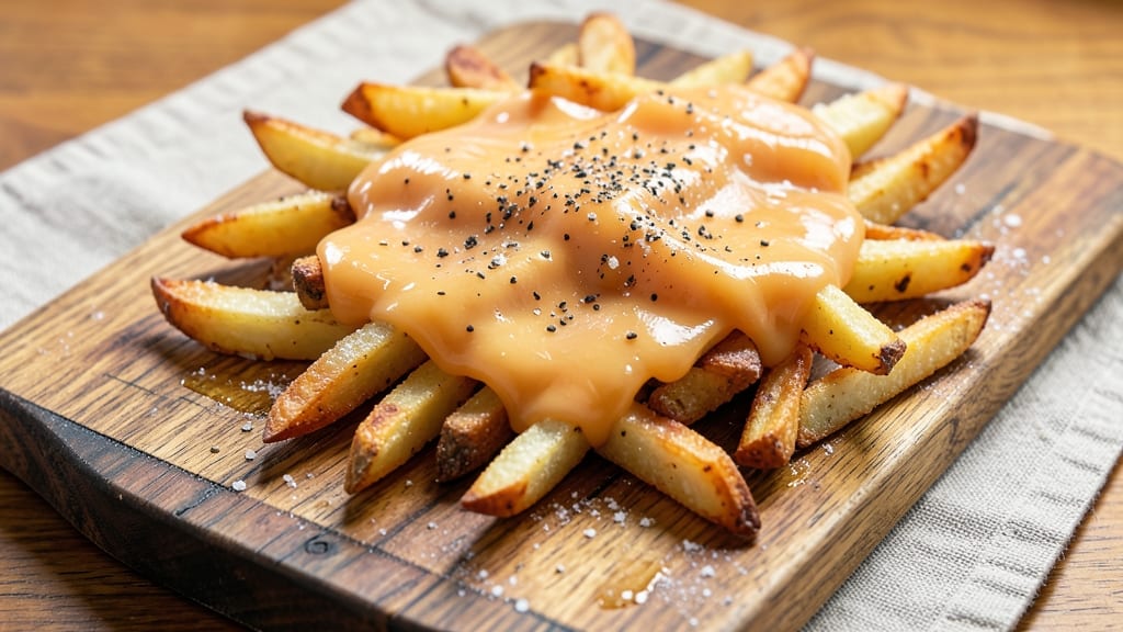 American Cheese Fries Recipe: Crispy Potato Wedges with Gooey Melted Cheese