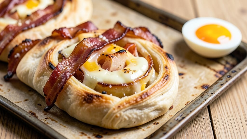 Bacon and Cheese Pinwheel Recipe: Flaky Crescents Stuffed With Smoky-Sweet Filling