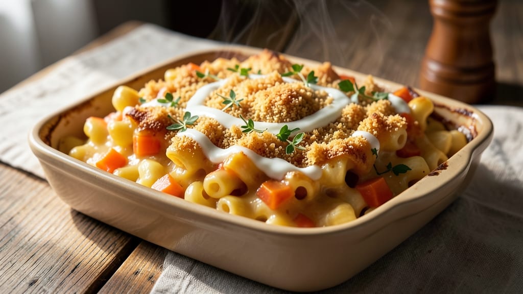 Baked Mac and Cheese With Ritz Recipe: Crispy Top, Melty Streaks