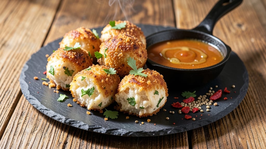 Aloo Cheese Balls Recipe: Spiced Potato and Cheese Bites With Crunchy Coating