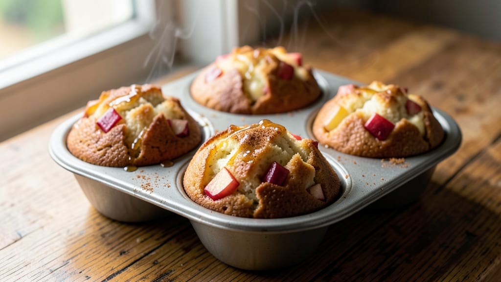 Apple Cream Cheese Muffins Recipe: Spiced Vanilla Swirls and Buttery-Topped Crumb