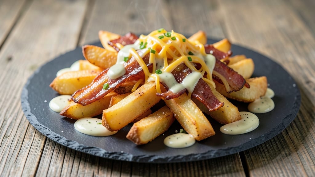 Bacon Ranch Cheese Fries Recipe: Crispy Bites Loaded With Smoky-Salty Magic
