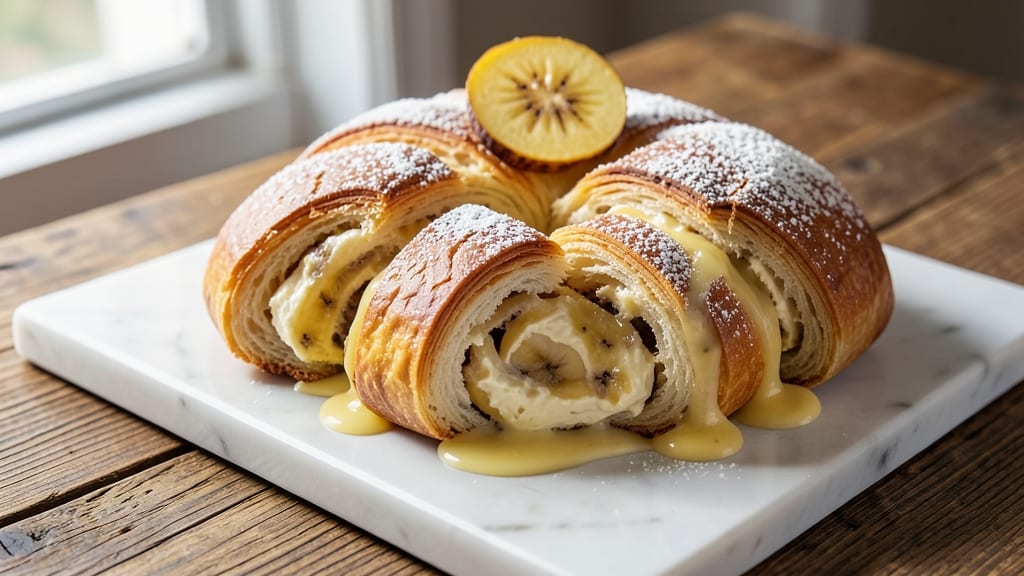 Banana Cream Cheese Rolls Recipe: Swirled Gooey Layers and Buttery Crust
