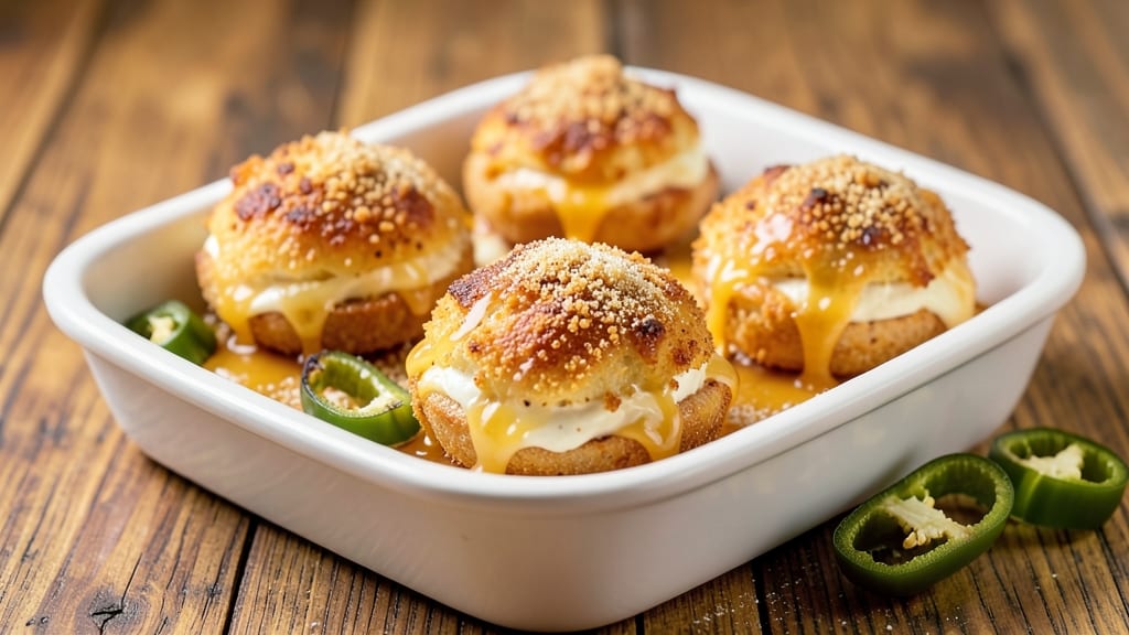 Baked Cream Cheese Jalapeño Poppers Recipe: Spicy Creamy Bites With Gooey Pulls