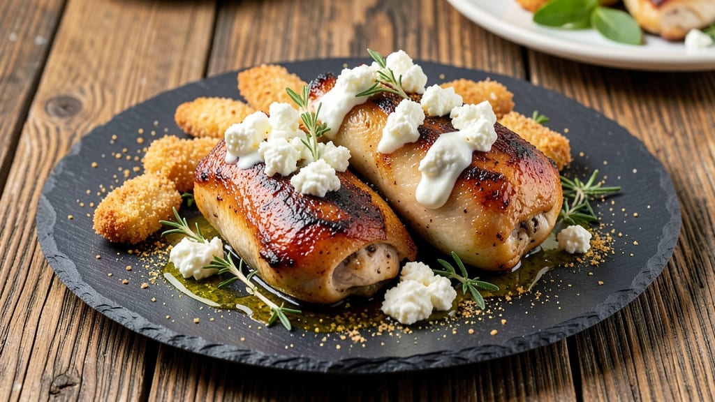 Baked Chicken With Goat Cheese Recipe: One-Pan Crispy Crust and Melty Cheese