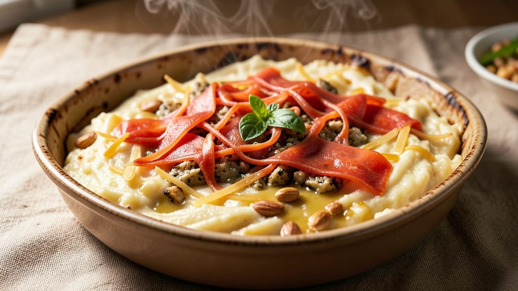 Baked Cheese Polenta Recipe: Golden Crust With Gooey Melty Center