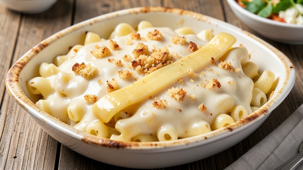 Arby's White Cheddar Mac and Cheese Recipe: Crispy Breadcrumbs Topped With Gooey Cheese Rivers