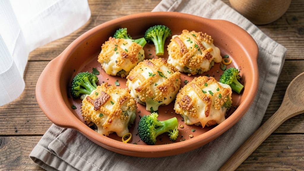 Baked Broccoli Cheese Bites Recipe: Crispy-Edged, Melty-Gouda Bites