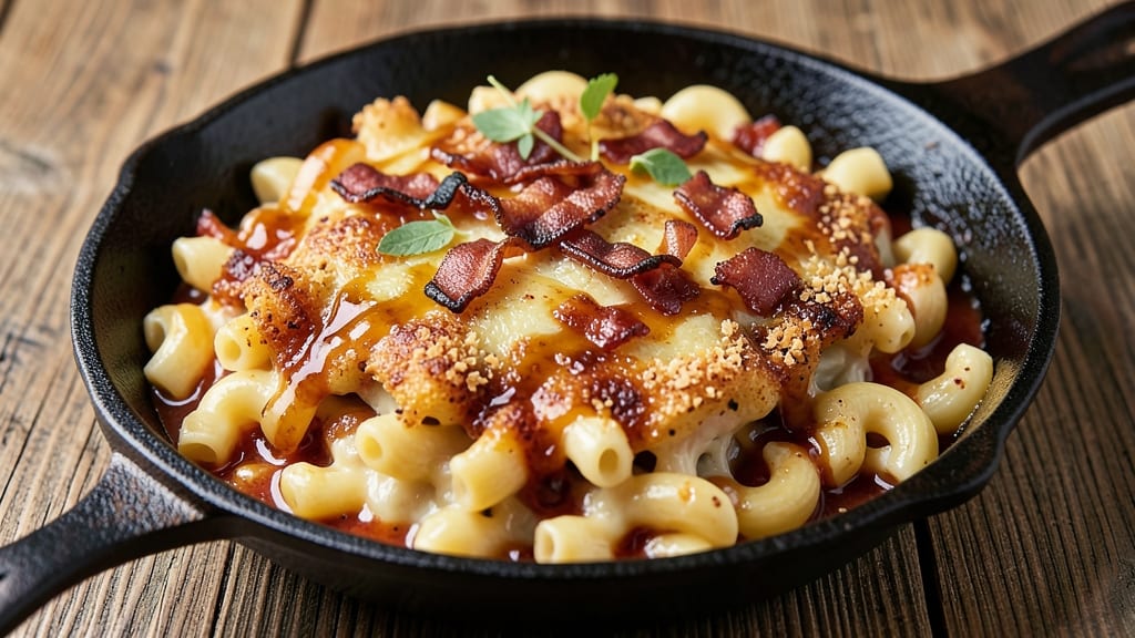 Bark Barbecue Mac and Cheese Recipe: Smoky Sauce Swirled Into Melty Cheese Layers