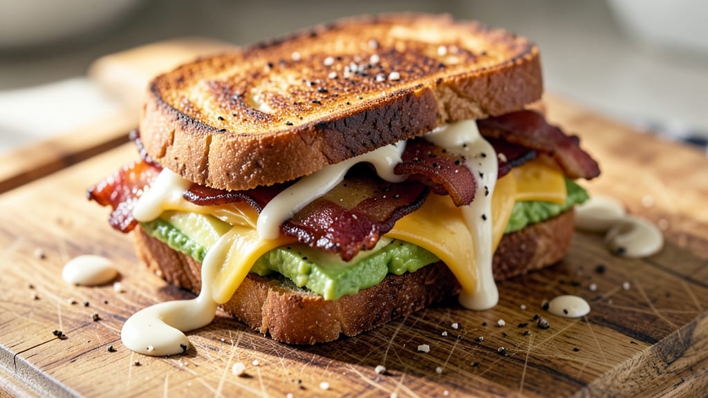 Bacon Avocado Grilled Cheese Recipe: Crispy-Edged Luxury With Melty Layers