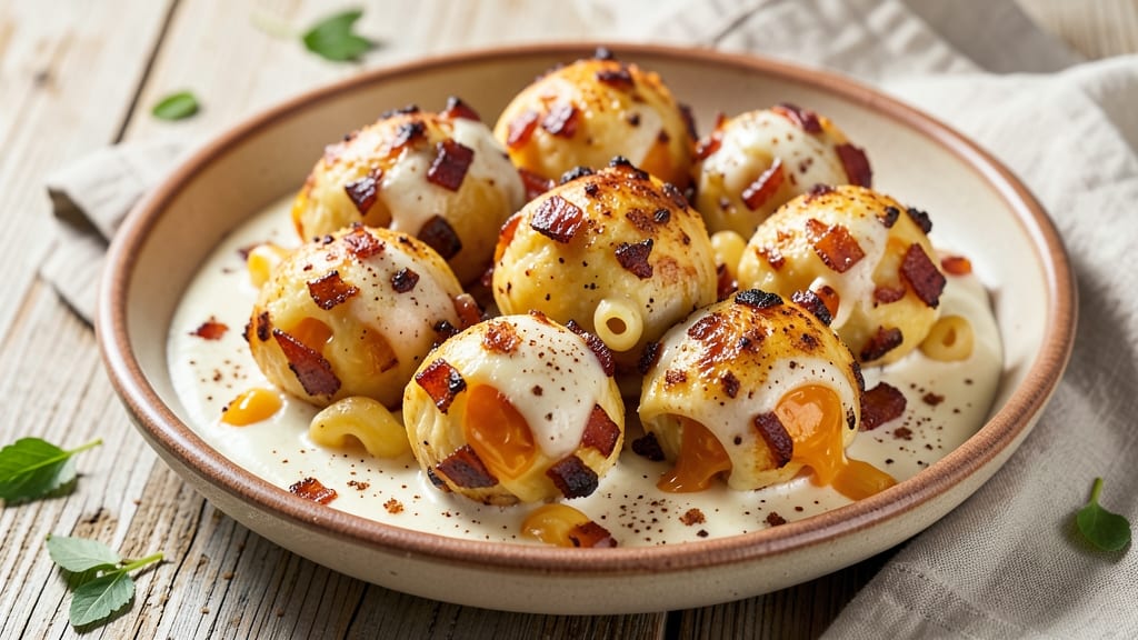 Bacon Mac and Cheese Balls Recipe: Crispy Shells With Gooey Cheese Pull-Apart Magic