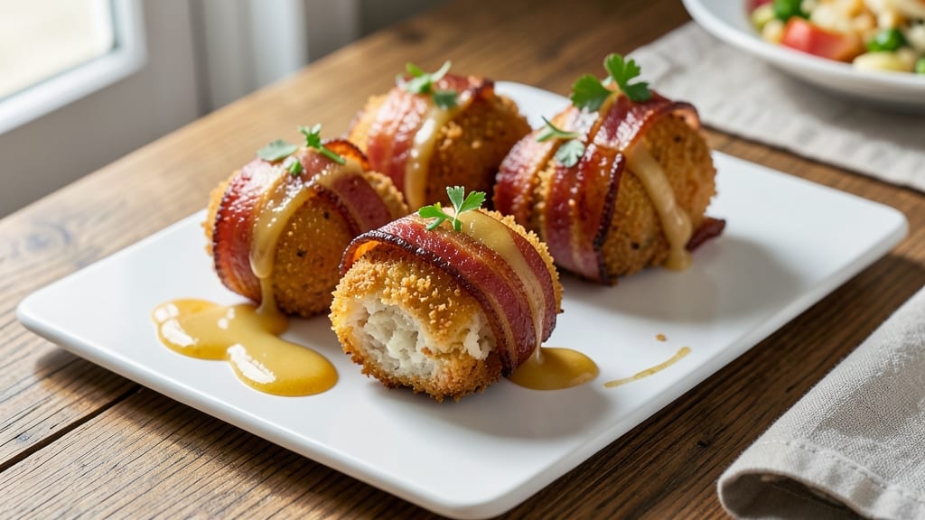 Bacon and Cheese Croquettes Recipe: Crispy Bites With Gooey Pull-Apart Magic
