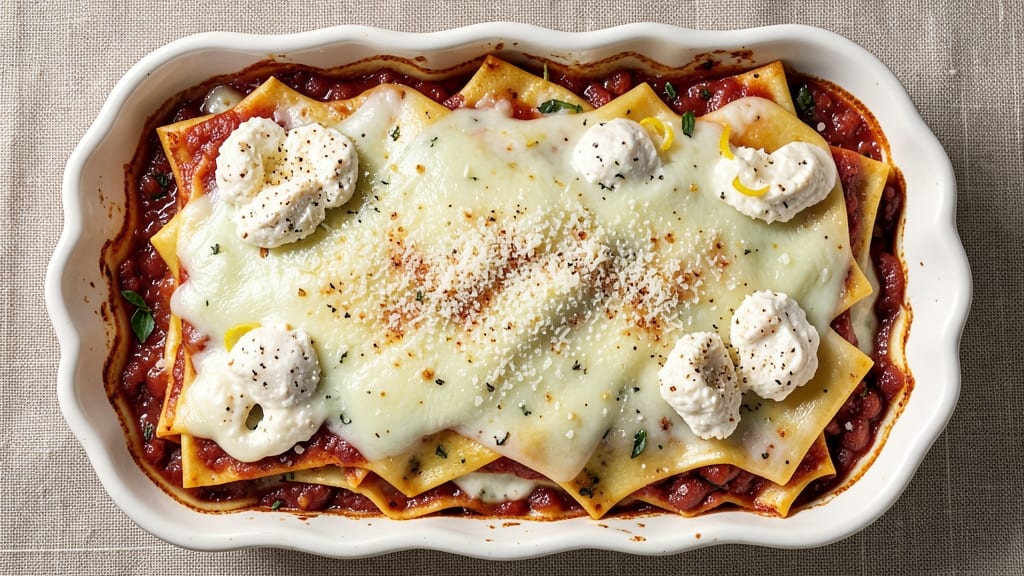 Six Cheese Lasagna Recipe: Layers of Richness and Melty Perfection