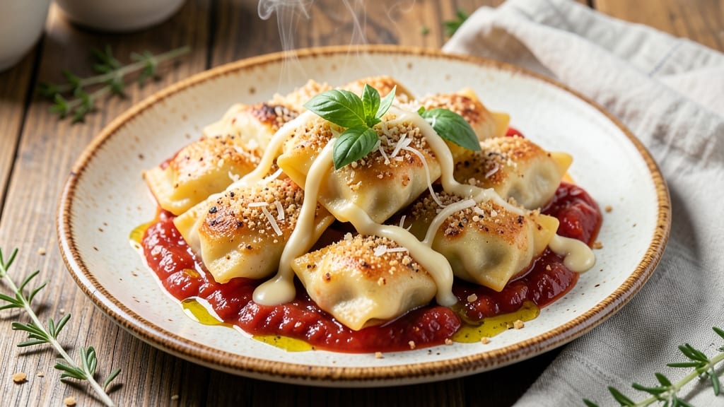 Baked Frozen Cheese Ravioli Recipe: Crispy Breadcrumbs and Melty Cheese Magic