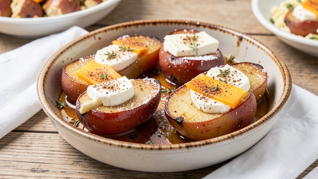 Baked Pears With Cheese Recipe: Warm Spiced Fruit and Melty Cheese Pairing