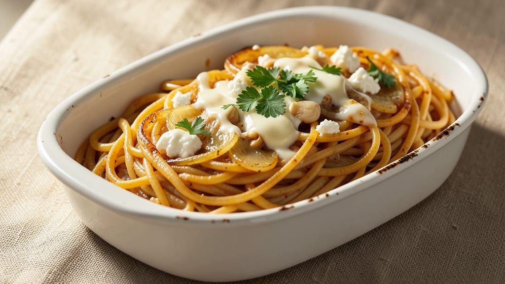 Baked Spaghetti Recipe with Cream Cheese and Cottage Cheese: Cheesy Casserole That Binds Like Glue