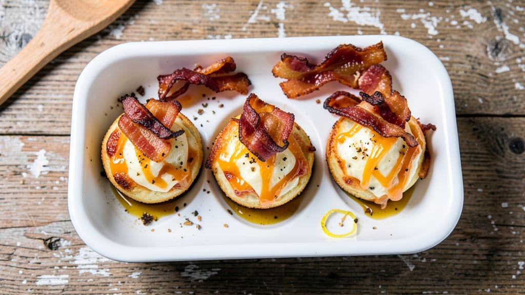 Bacon, Egg, and Cheese Egg Bites Recipe: Crispy Edges and Gooey Centers in 10 Minutes
